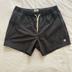 Men's Marine Layer 5" Saturday Sport Short in Asphalt (dark gray) Size Medium
